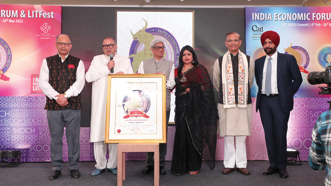 Participants at the India Economic Forum & LITFest